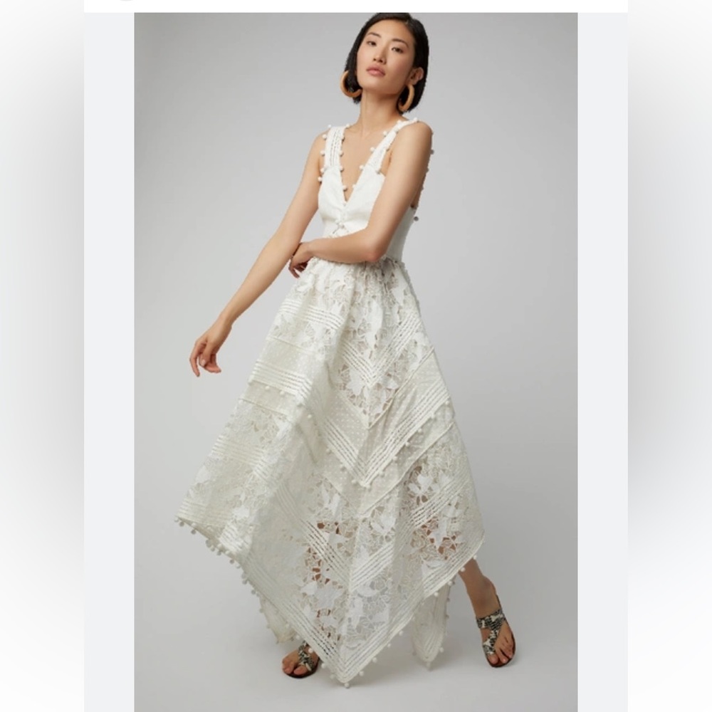 Zimmermann Corsage Embellished Silk-blend Midi Size 2 (6-8 US)